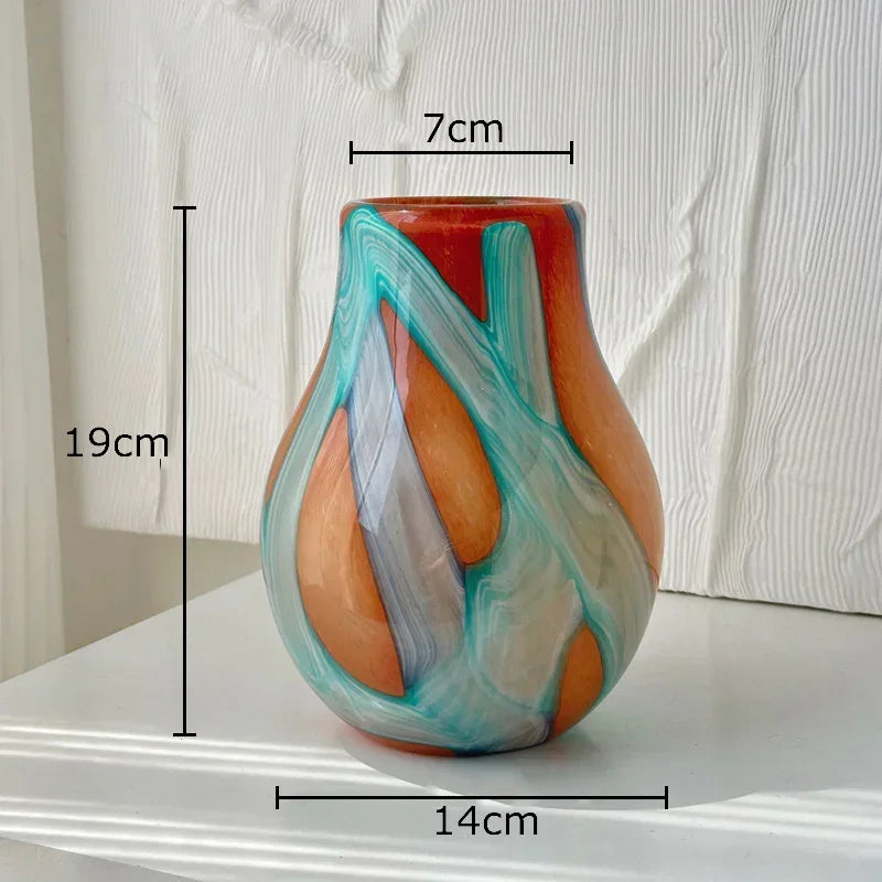 Hamish Striped Glass Vase