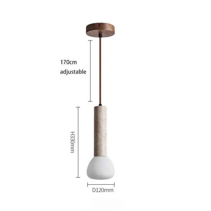 Maureen Travertine Pendant Lamp