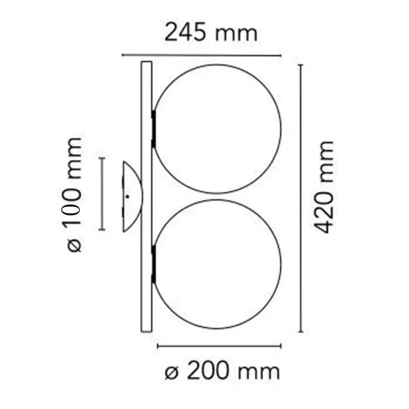 Ollie Glass Wall Lamp