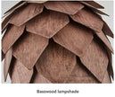 Mia Wood Pine Cone Chandelier