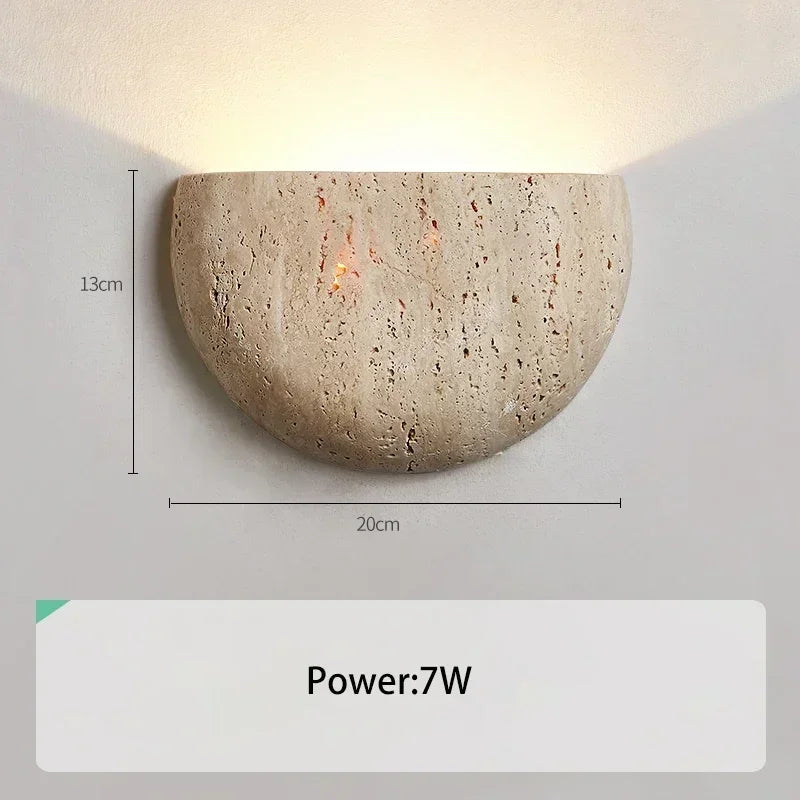 Ballone Travertine Wall Lamp