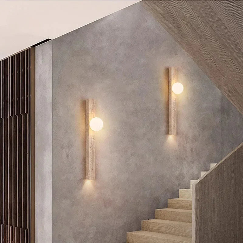 Cruz Travertine Wall Lamp