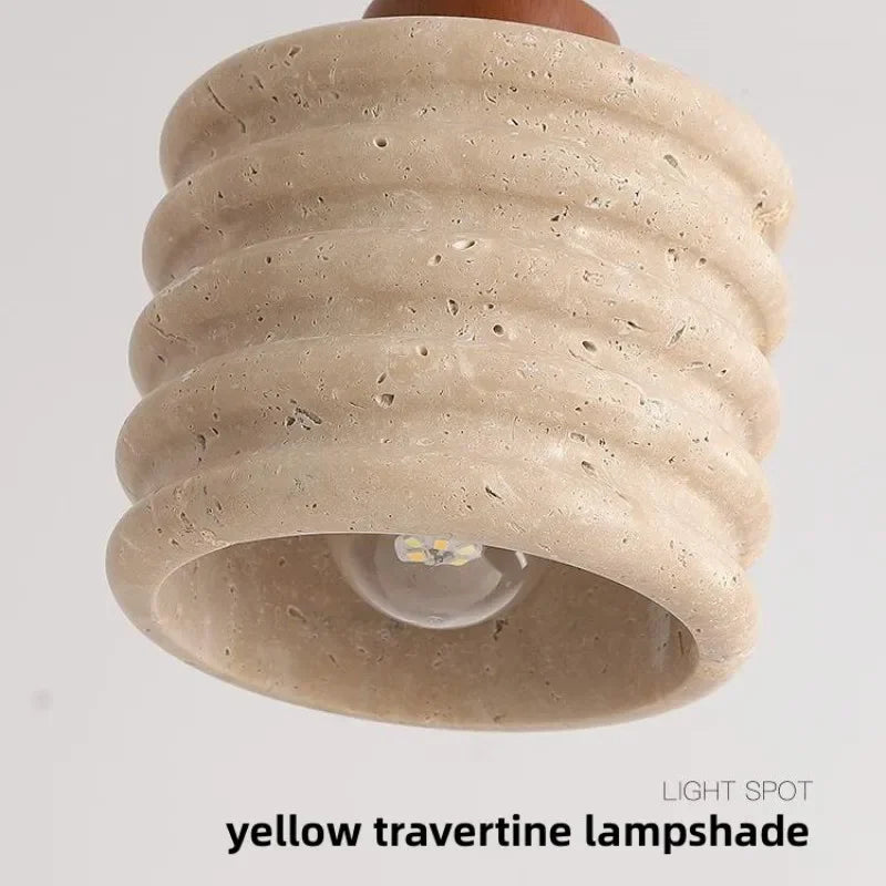Manelli Travertine Pendant Lamp