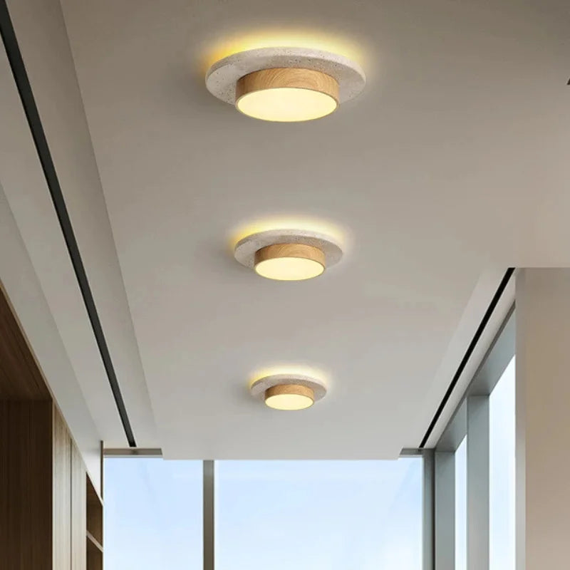 Misteha Travertine Ceiling Lamp