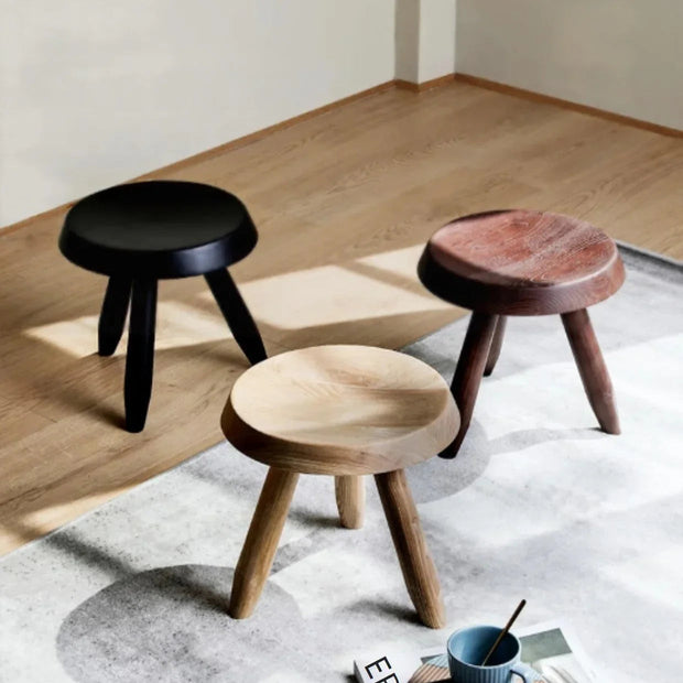 Balinda Wooden Round Stool