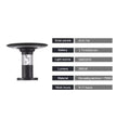 Acacia Solar Pillar Light