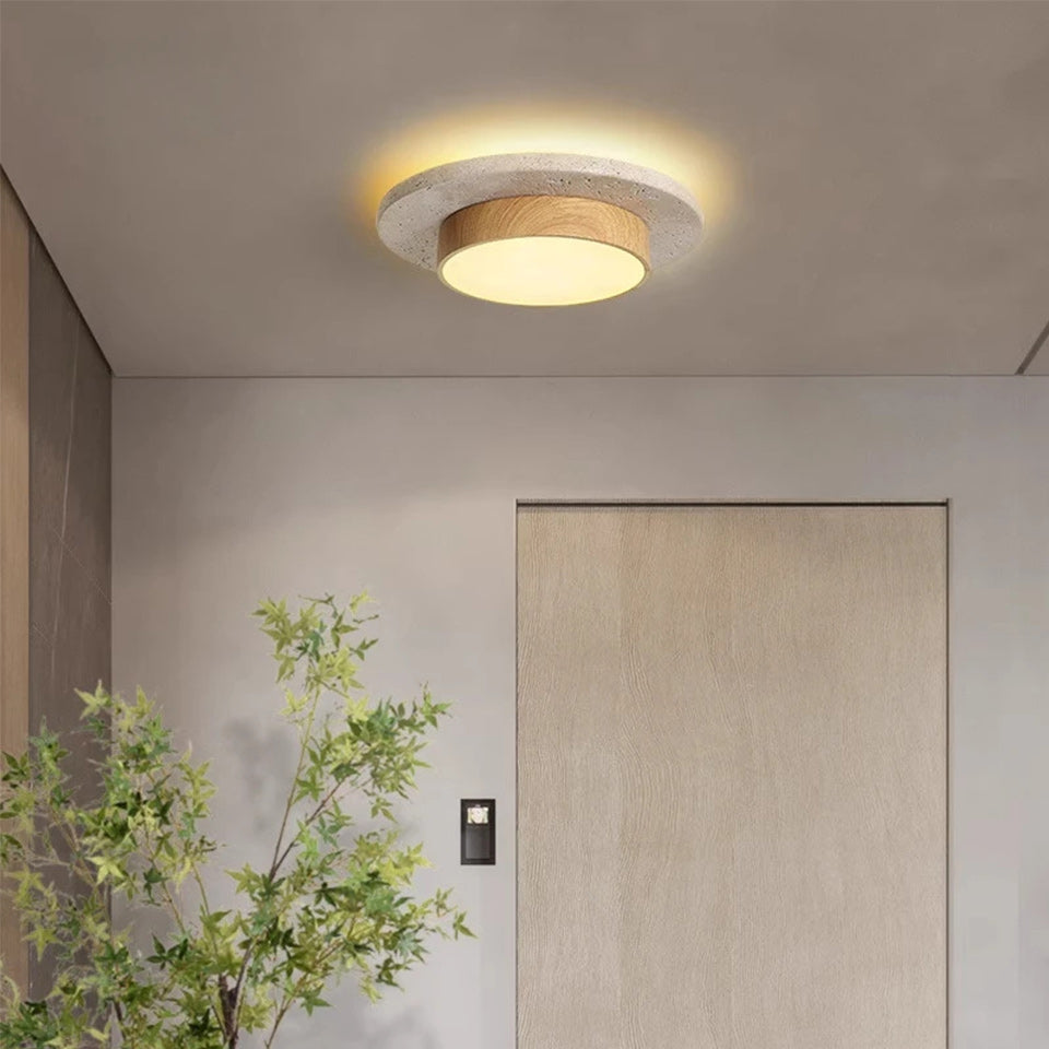Misteha Travertine Ceiling Lamp