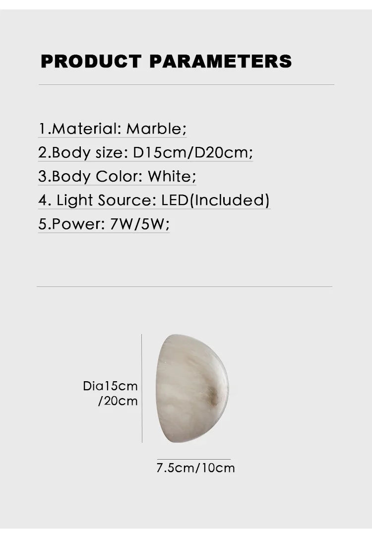 Cloud Stone Wall Lamp