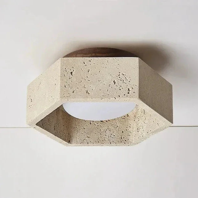 Francesca Travertine Ceiling Lamp