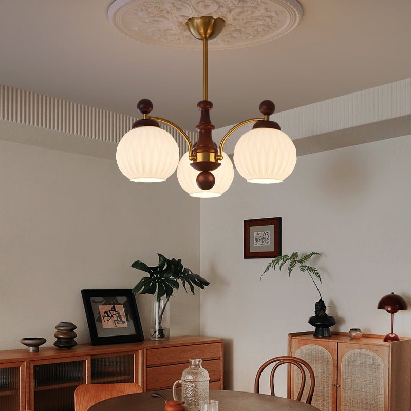 LUMEVOID Classic Elegant Orb Chandelier with Song Dynasty Aesthetics