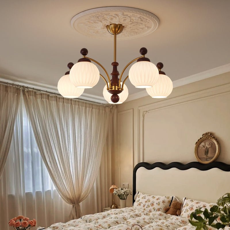 LUMEVOID Classic Elegant Orb Chandelier with Song Dynasty Aesthetics