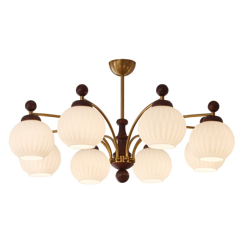 LUMEVOID Classic Elegant Orb Chandelier with Song Dynasty Aesthetics