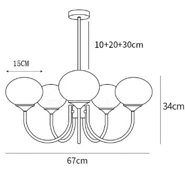 Marshmallow Chandelier