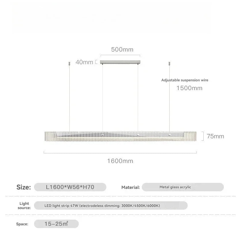 Modesta Glass Pendant Light