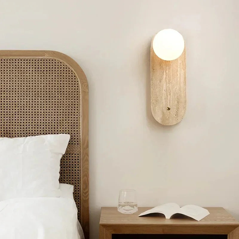 Manelli Travertine Wall Lamp