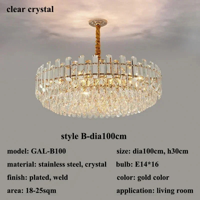 Norlynn LED Crystal Chandelier