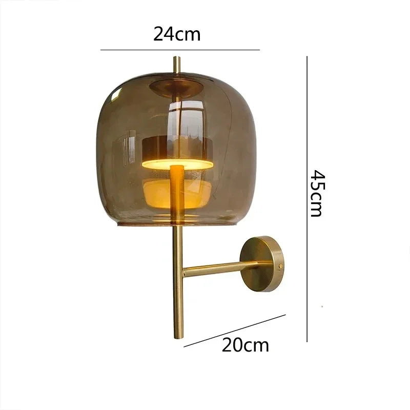 Kael Glass Wall Lamp
