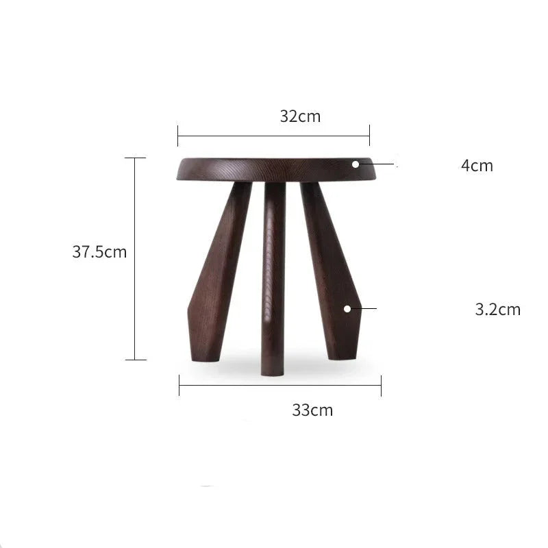 Balinda Wooden Round Stool