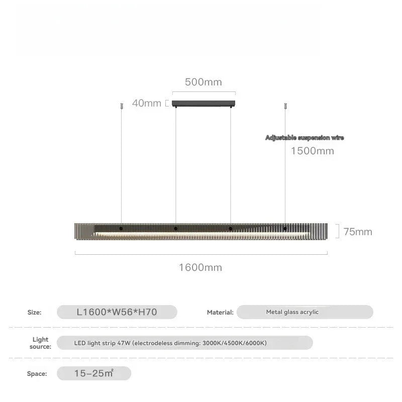 Modesta Glass Pendant Light