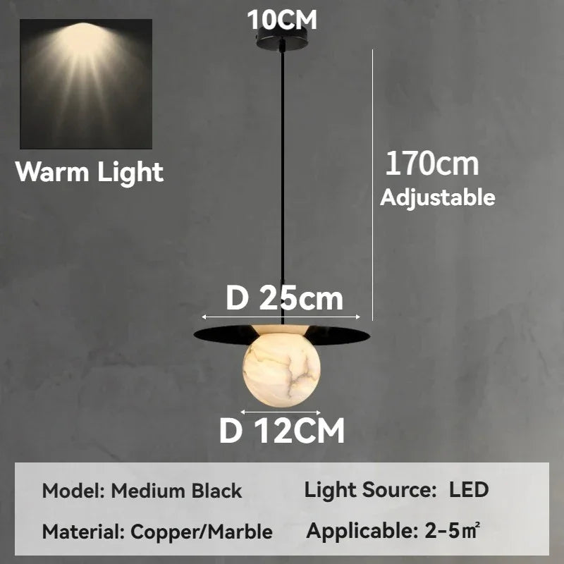 Jhelas Marble Pendant Light