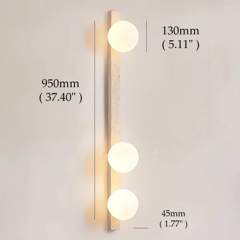 Abigail Travertine Wall Lamp