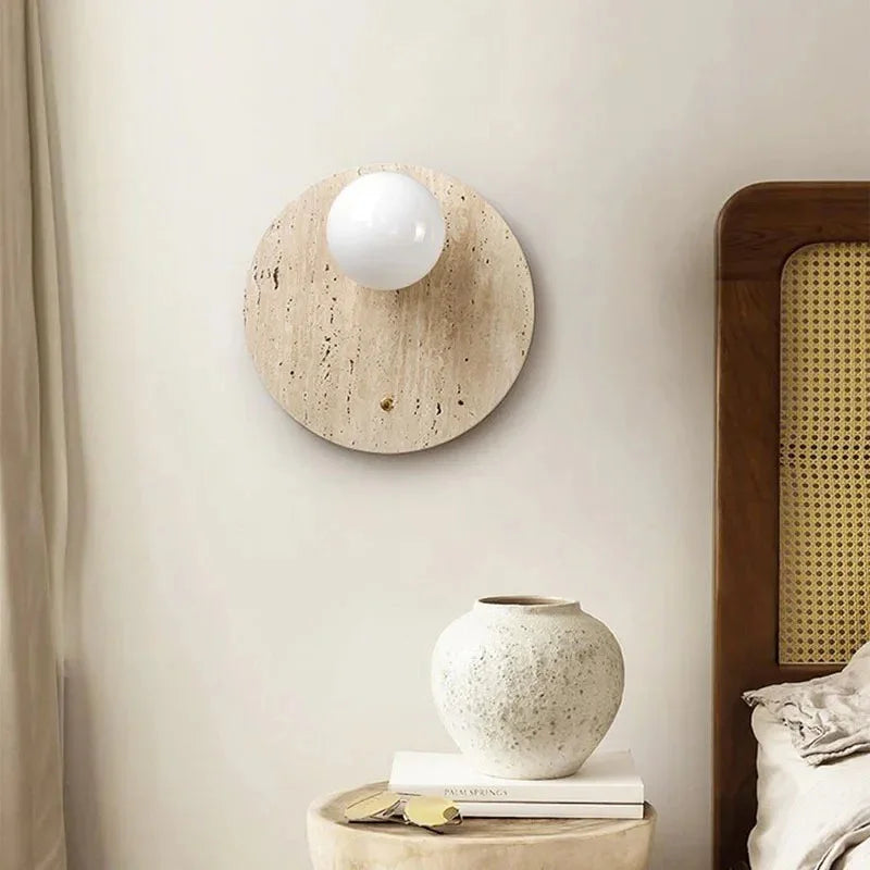 Manelli Travertine Wall Lamp