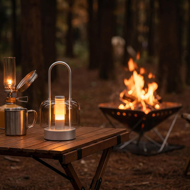 Portable Rechargeable Lantern Lamp | Dimmable 3-Color Touch Control LED Table Light for Bedroom, Camping & Home Decor