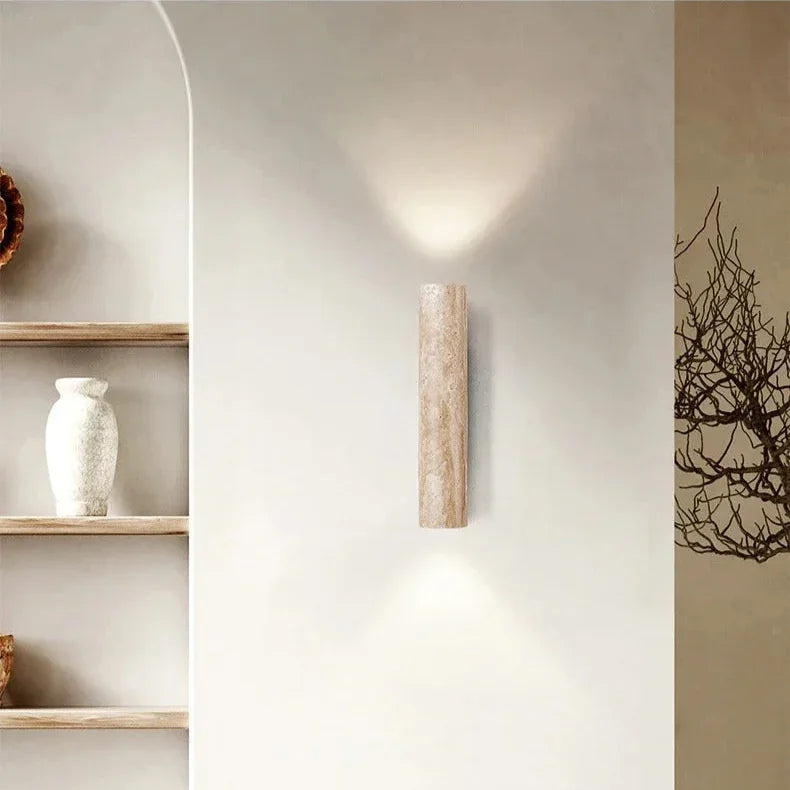 Travertine Wall Lamp