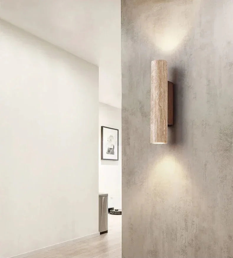 Travertine Wall Lamp