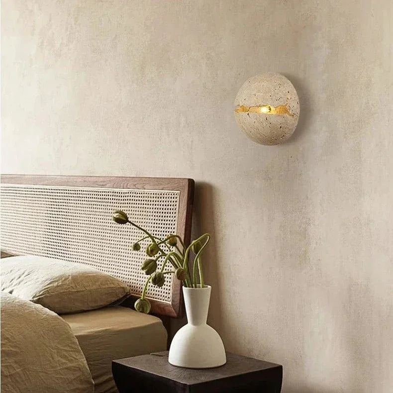 Blake Travertine Wall Lamp