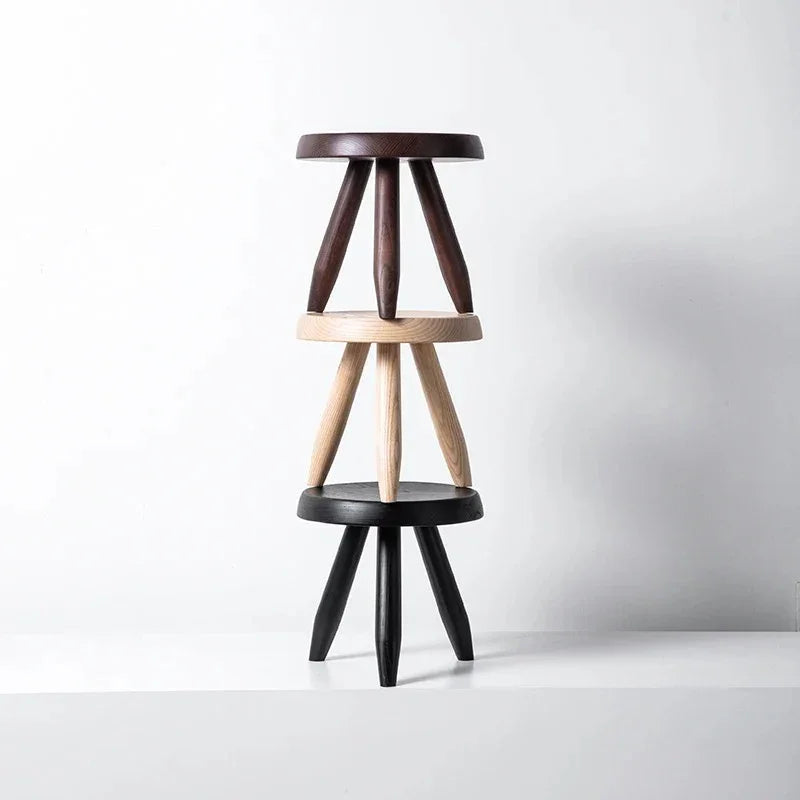 Balinda Wooden Round Stool