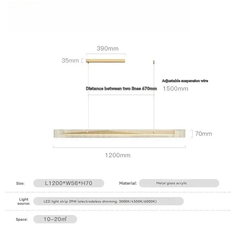 Modesta Glass Pendant Light