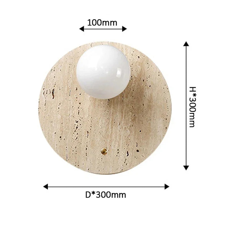 Manelli Travertine Wall Lamp