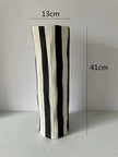 Vero Striped Ceramic Vase