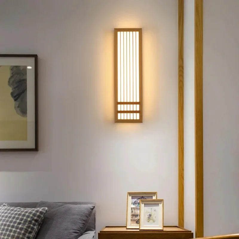 Wabi Sabi Wooden Wall Light