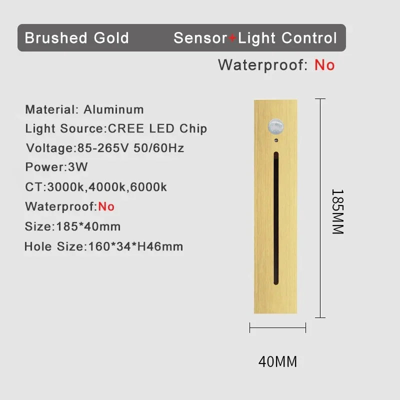 Shadee Motion Sensor Stair Wall Light