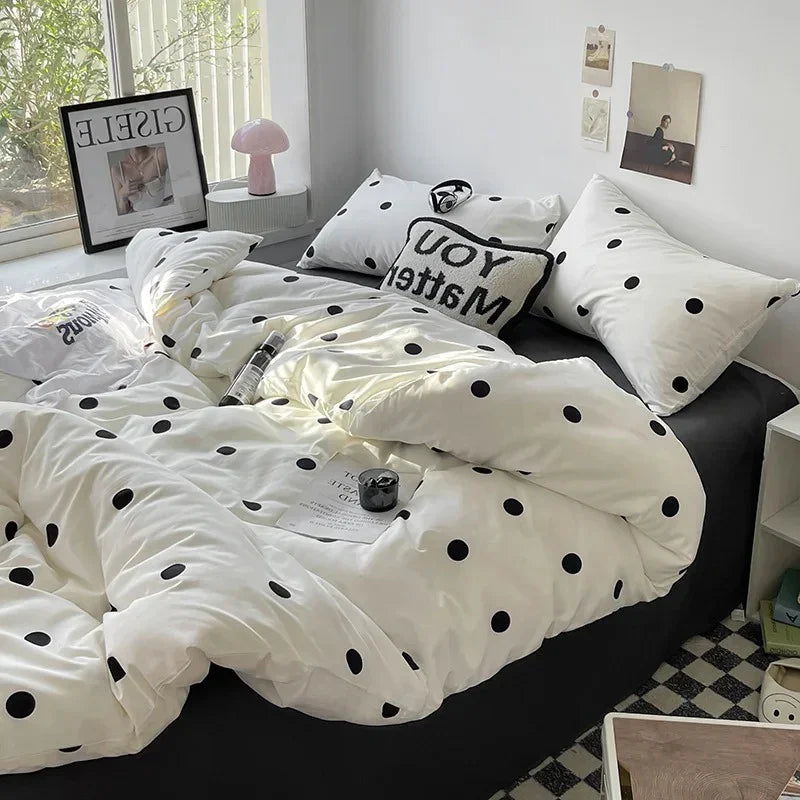 Claribel Dotted Duvet Cover Set