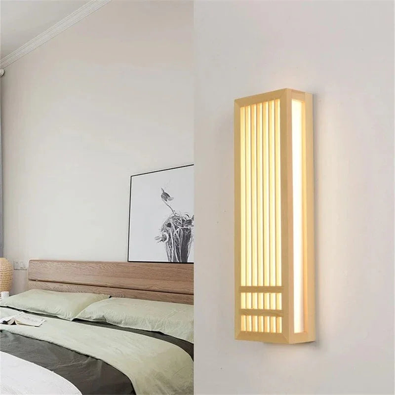 Wabi Sabi Wooden Wall Light