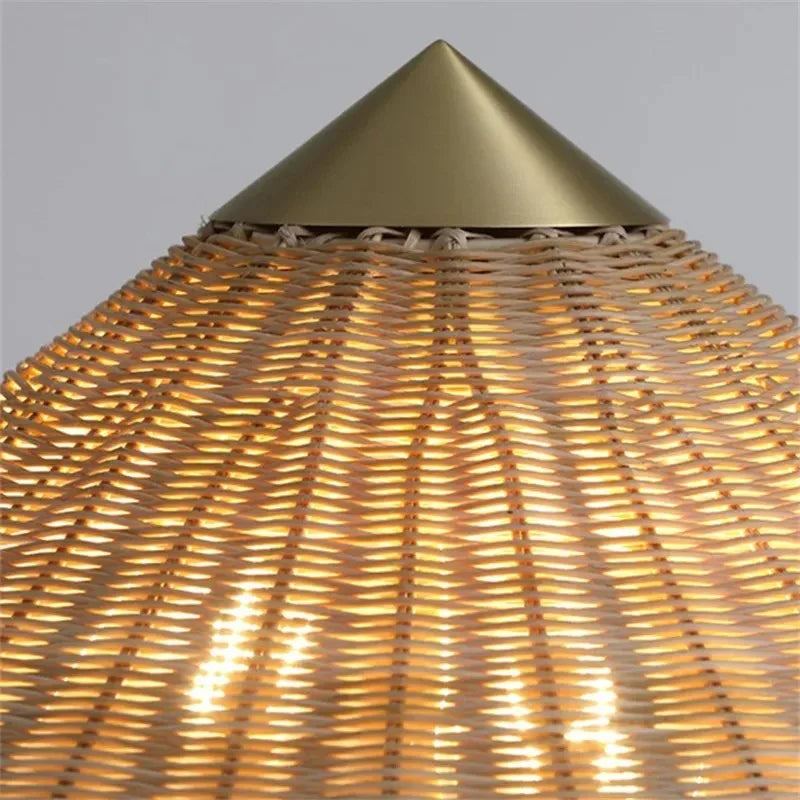 Akira Rattan Floor Lamp