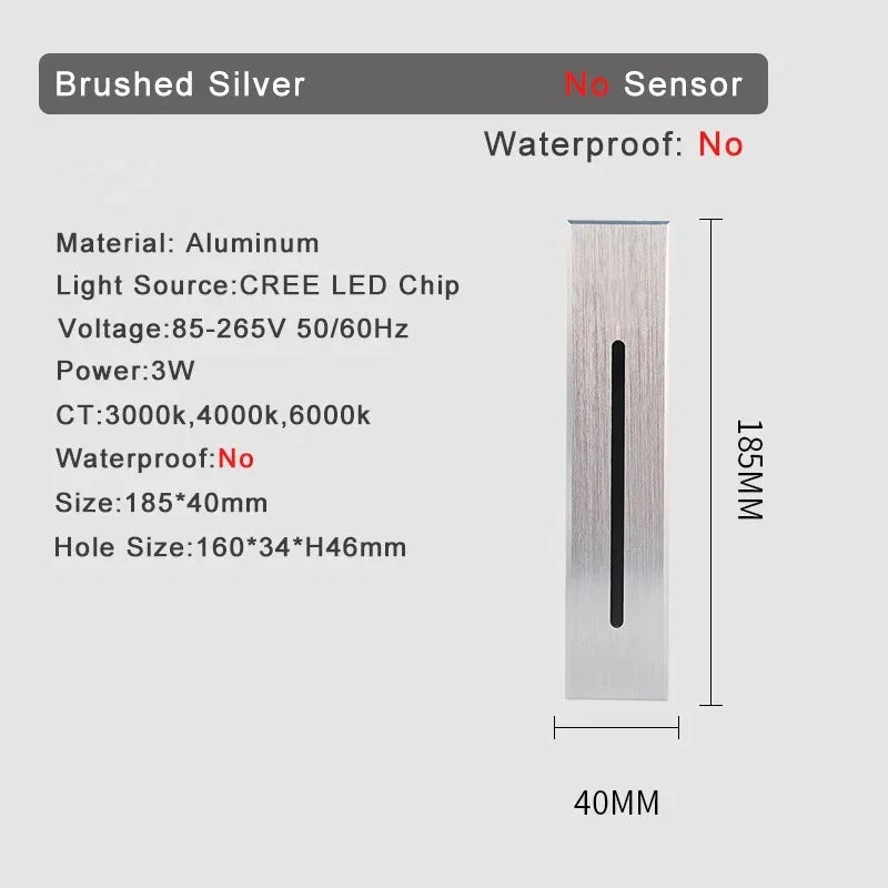Shadee Motion Sensor Stair Wall Light