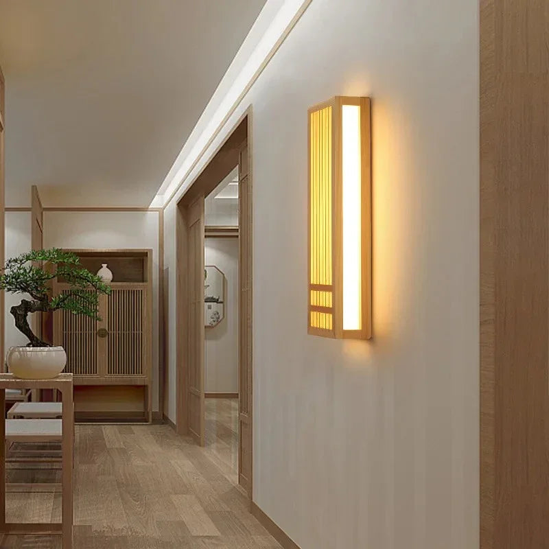 Wabi Sabi Wooden Wall Light