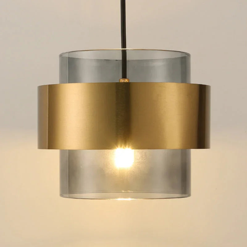 Round Ring Glass Pendant Light