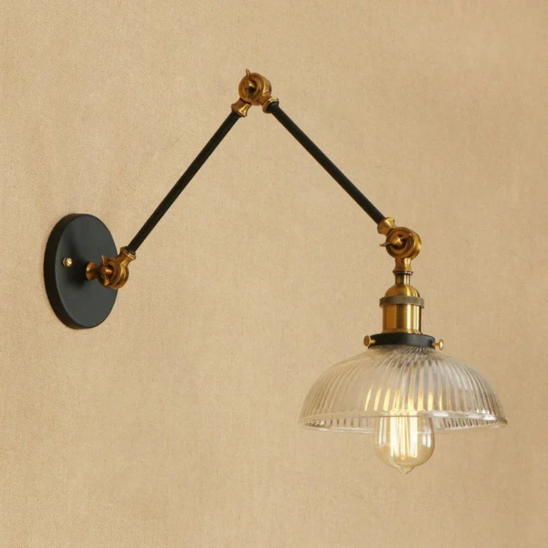 Mckinley Glass Adjustable Wall Lamp