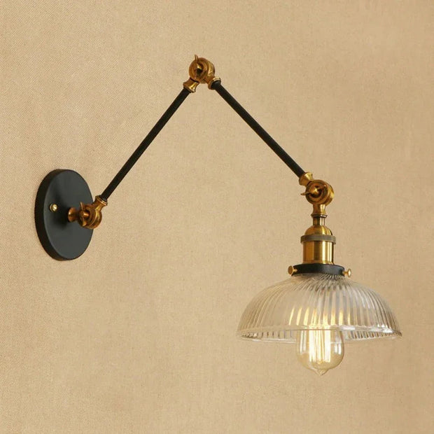 Mckinley Glass Adjustable Wall Lamp