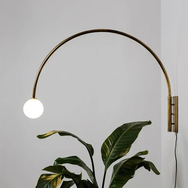 Freyja Gold Arch Wall Lamp