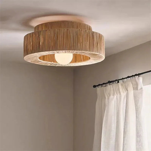 Carmina Rattan Ceiling Lamp