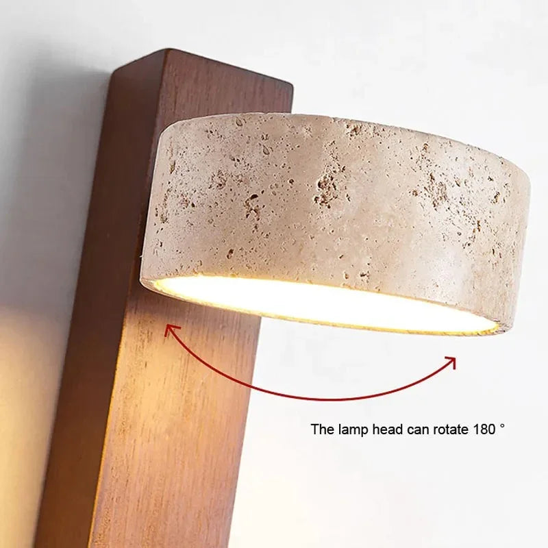 Aviana Travertine Wall Lamp