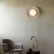 August Travertine Wall Lamp
