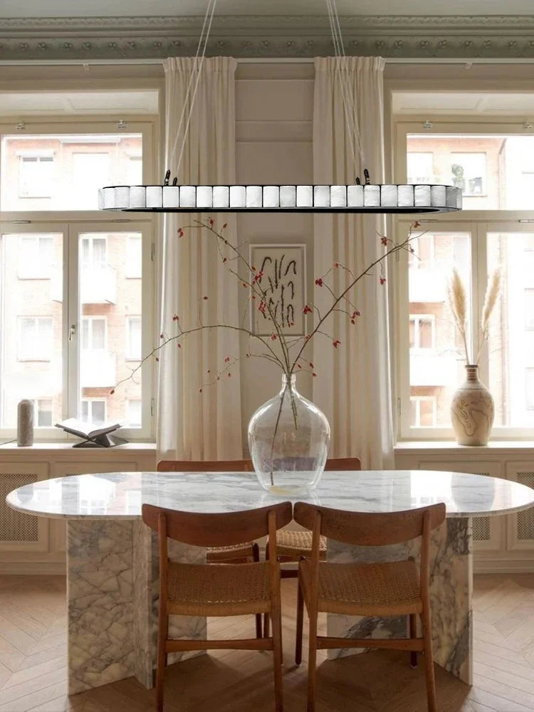 Capri Ovalo Marble Chandelier