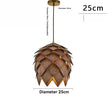 Mia Wood Pine Cone Chandelier